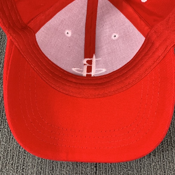 NBA Houston Rockets Hat Men's Adjustable Red White Embroidered Strapback Cap - Picture 10 of 12